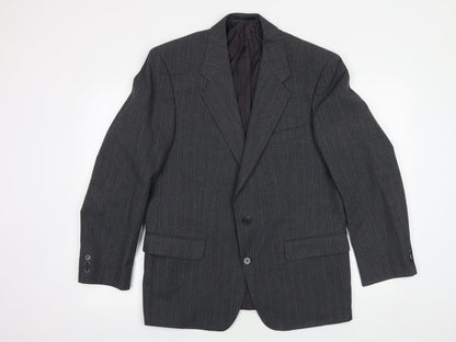 Mens UK Size 40 St Michaels Regular Grey Suit Jacket
