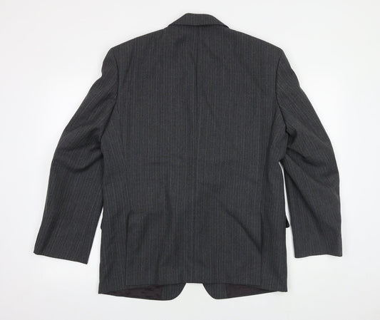 Mens UK Size 40 St Michaels Regular Grey Suit Jacket