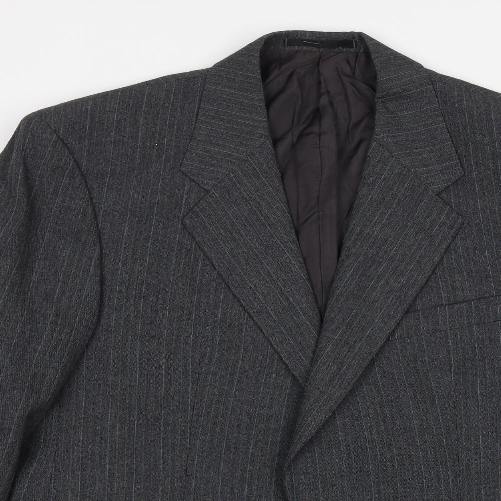 Mens UK Size 40 St Michaels Regular Grey Suit Jacket