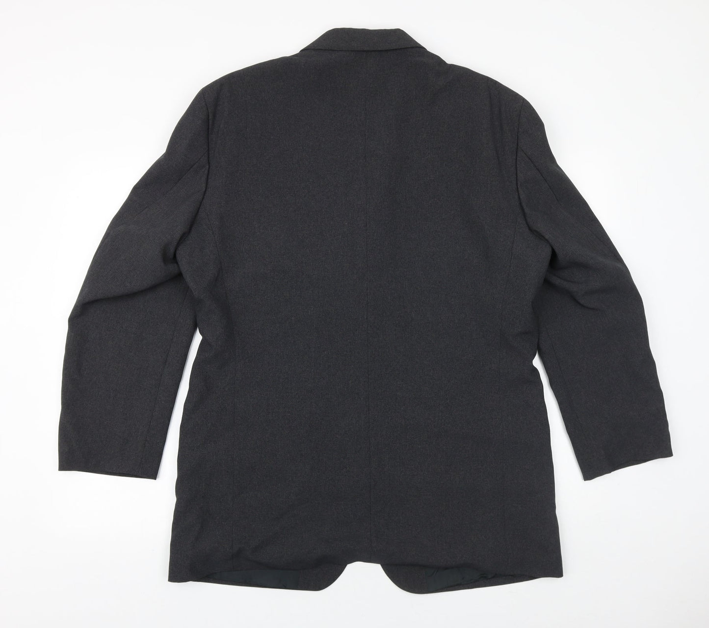 George Mens Grey Polyester Jacket Suit Jacket Size 40 Regular