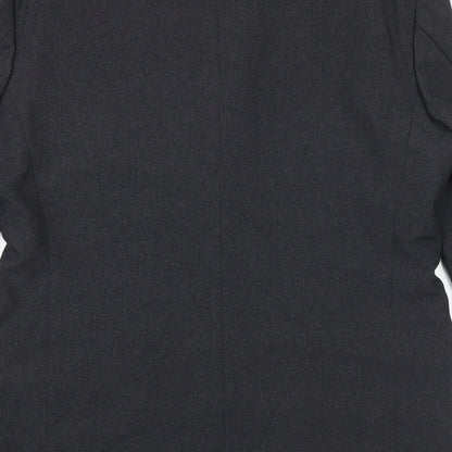 George Mens Grey Polyester Jacket Suit Jacket Size 40 Regular