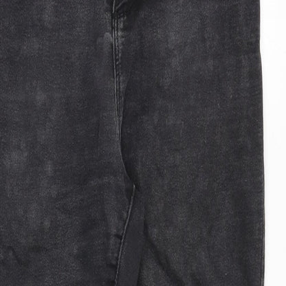 Denim & Co. Womens Black Cotton Skinny Jeans Size 10 Regular Zip