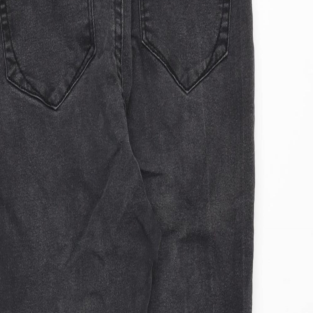 Denim & Co. Womens Black Cotton Skinny Jeans Size 10 Regular Zip