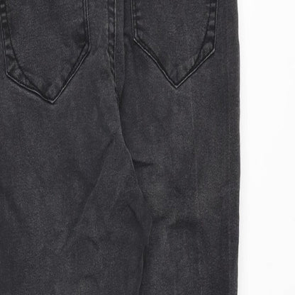 Denim & Co. Womens Black Cotton Skinny Jeans Size 10 Regular Zip