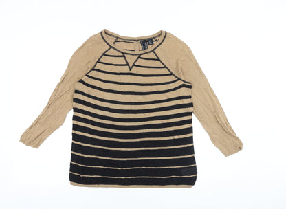 Womens UK Size L Cynthia Rowley Brown Basic T-Shirt