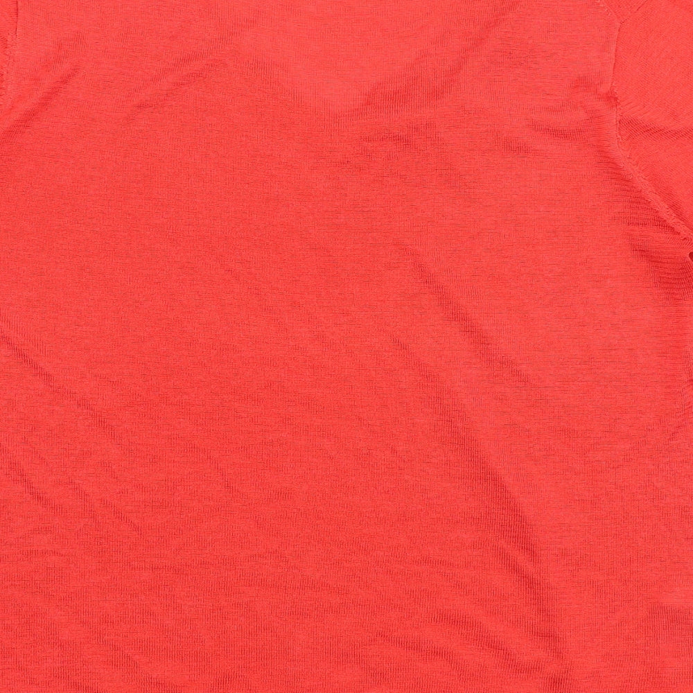 Womens UK Size XS Mango Red Basic Blouse