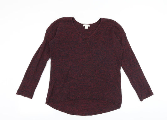 Womens UK Size XS H&M Red Pullover Jumper