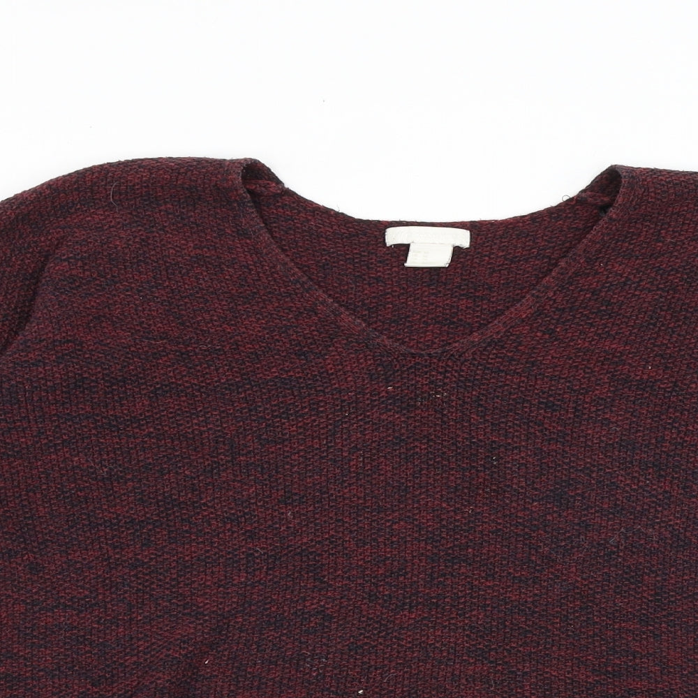 Womens UK Size XS H&M Red Pullover Jumper
