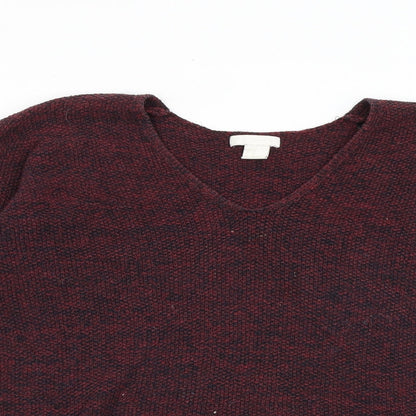 Womens UK Size XS H&M Red Pullover Jumper