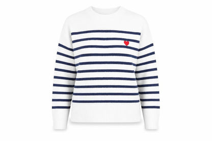 Womens UK Size L SheIn White Pullover Jumper