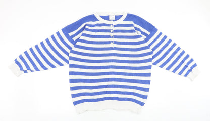 Womens UK Size 14 Preworn Blue Pullover Jumper