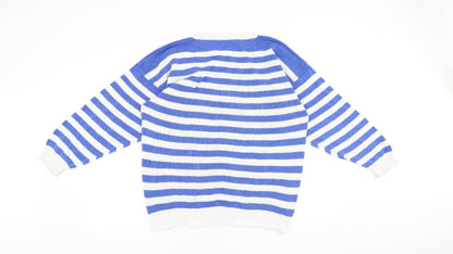 Womens UK Size 14 Preworn Blue Pullover Jumper