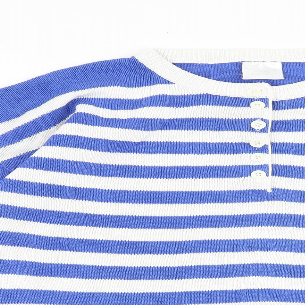 Womens UK Size 14 Preworn Blue Pullover Jumper