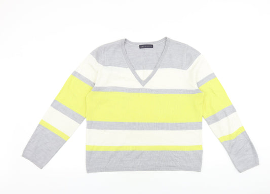 Womens UK Size 14 Marks and Spencer Grey Pullover Jumper