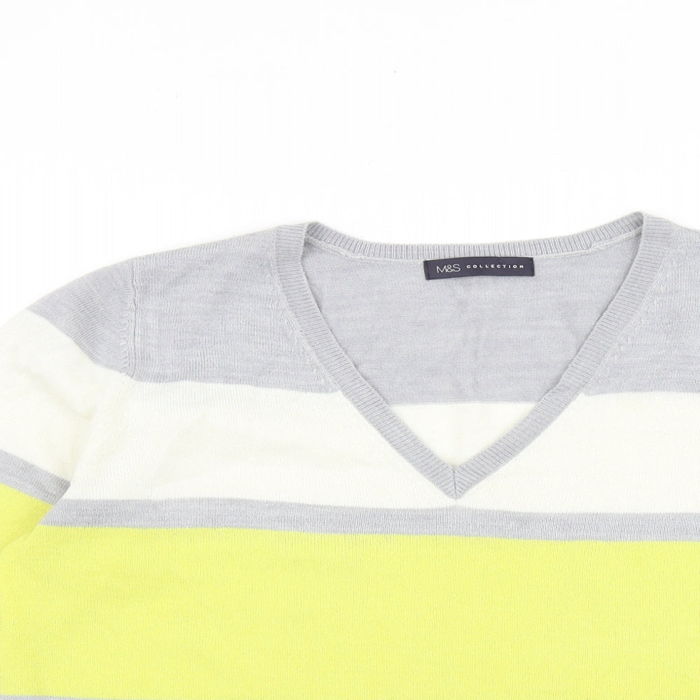 Womens UK Size 14 Marks and Spencer Grey Pullover Jumper