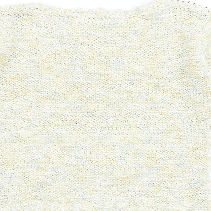 Frank Saul Womens Green Round Neck Cotton Pullover Jumper Size S