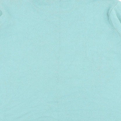 Eternal Womens Green Round Neck Floral Viscose Pullover Jumper Size 10 Pullover