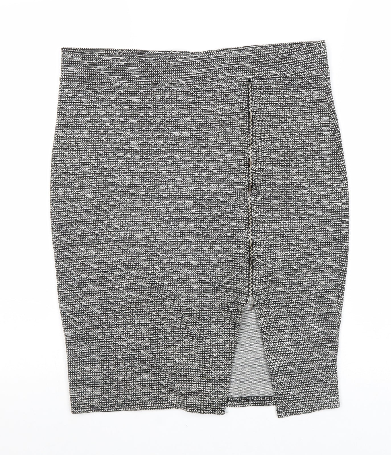 Papaya Womens Black Viscose Straight & Pencil Skirt Size 12 Zip