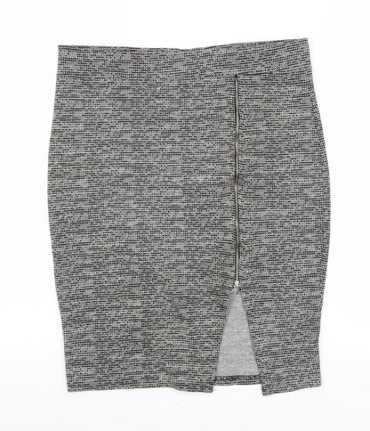 Papaya Womens Black Viscose Straight & Pencil Skirt Size 12 Zip