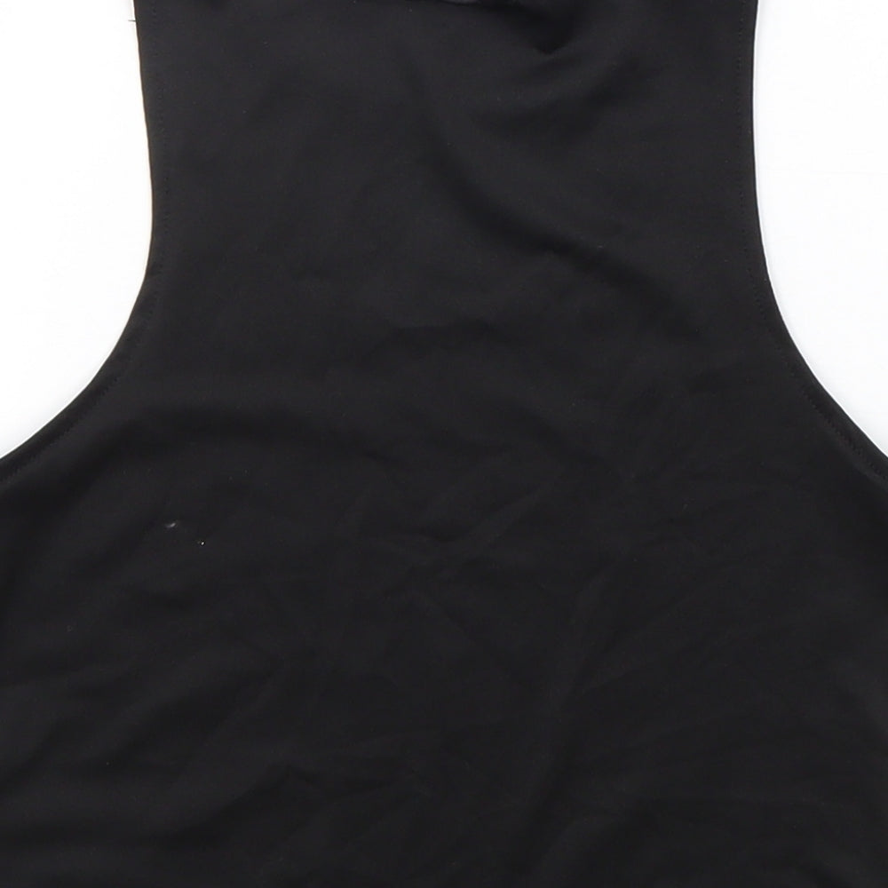 Womens UK Size S Divided Black Basic Tank