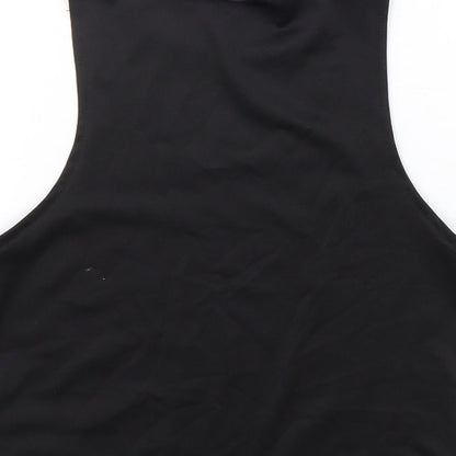 Womens UK Size S Divided Black Basic Tank