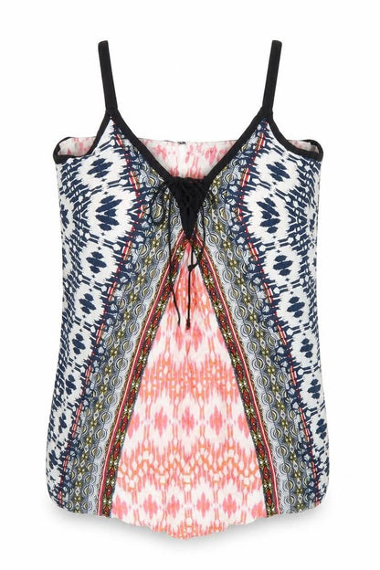 Womens UK Size 12 Warehouse Multicoloured Basic Tank