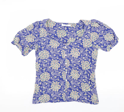 Womens UK Size 10 NEXT Blue Basic T-Shirt