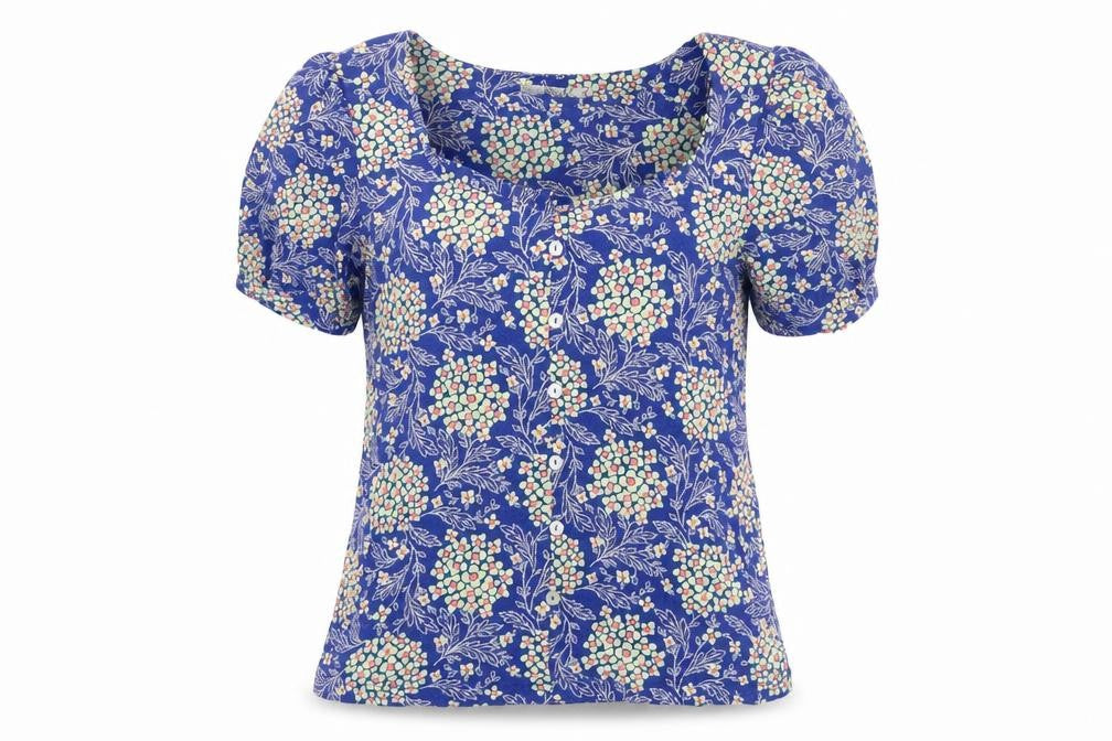 Womens UK Size 10 NEXT Blue Basic T-Shirt