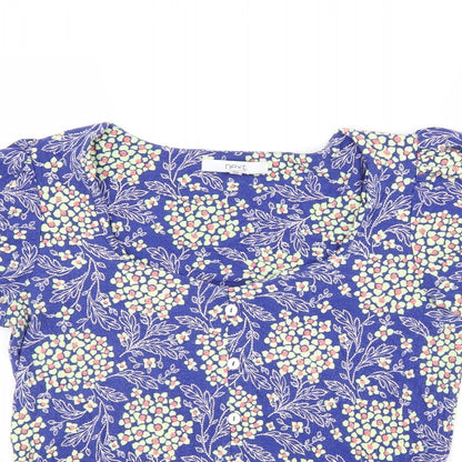 Womens UK Size 10 NEXT Blue Basic T-Shirt