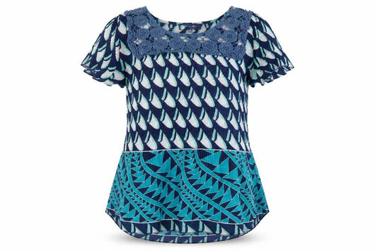 Womens UK Size 12 Autonomy Blue Basic Blouse