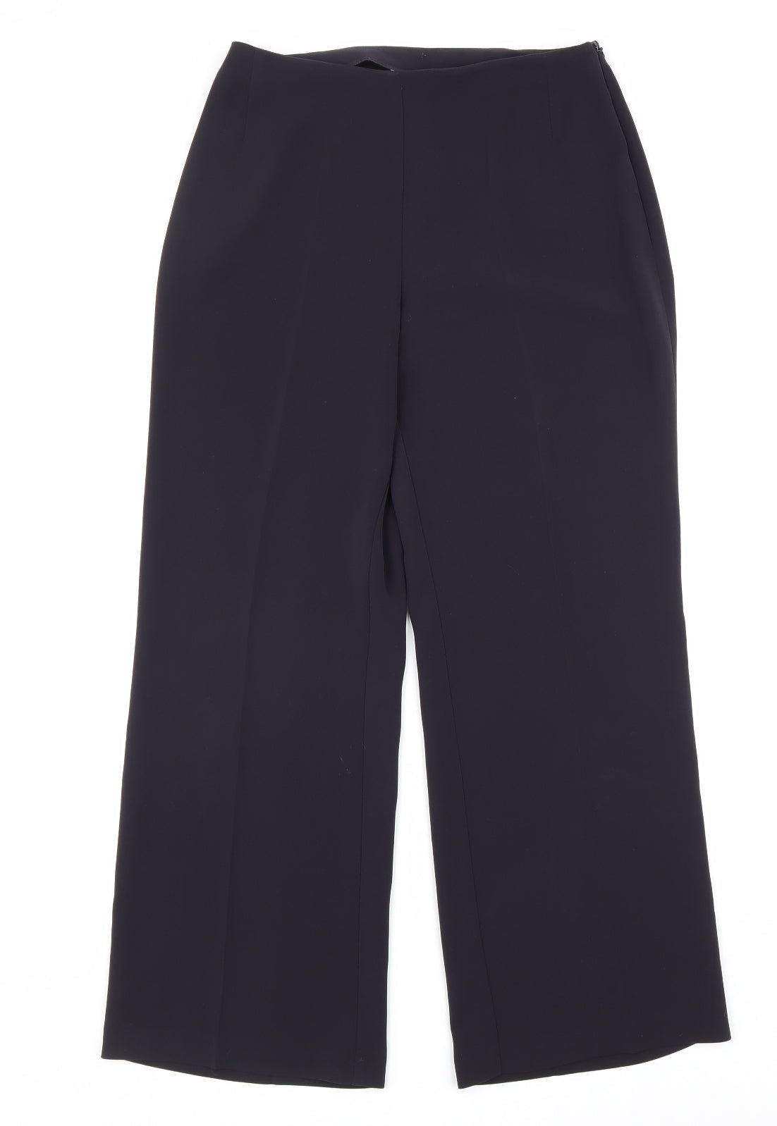 Womens UK Size 10 Marks and Spencer Regular Fit Dress Pants Blue Trousers