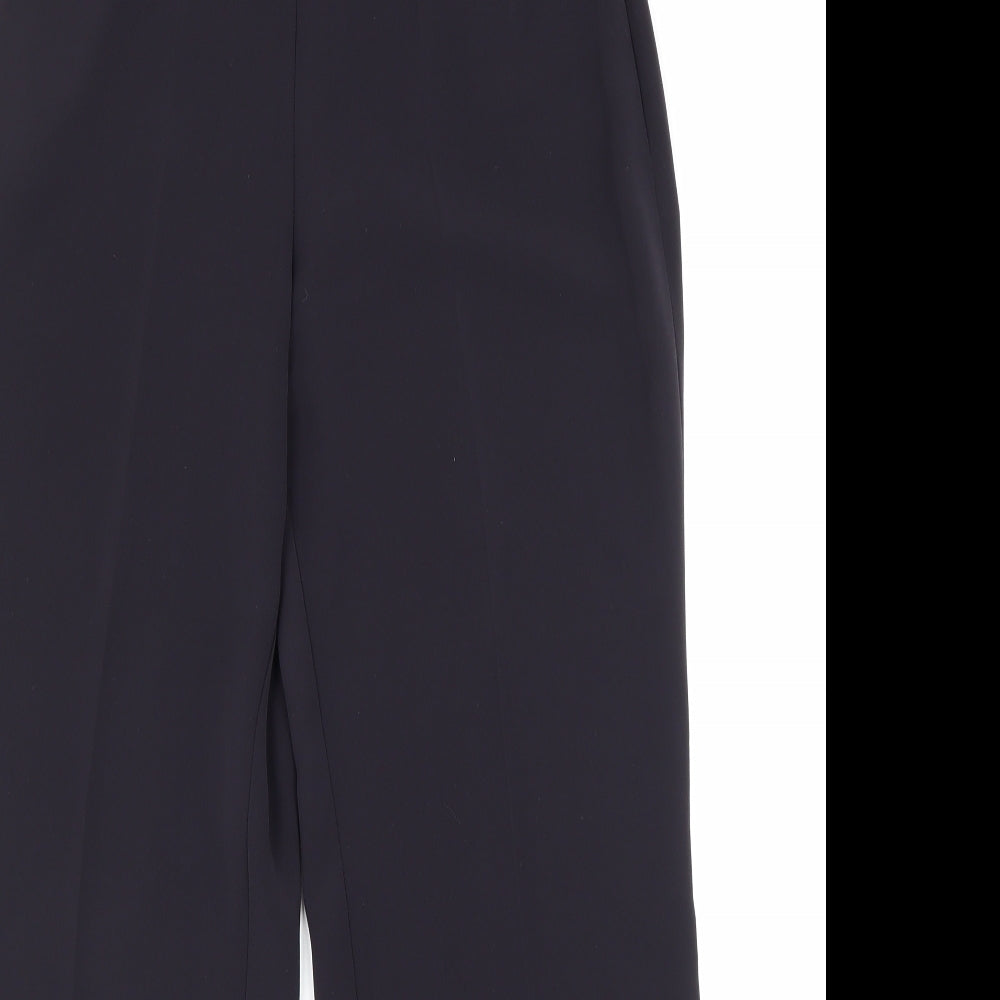 Womens UK Size 10 Marks and Spencer Regular Fit Dress Pants Blue Trousers