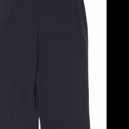 Womens UK Size 10 Marks and Spencer Regular Fit Dress Pants Blue Trousers