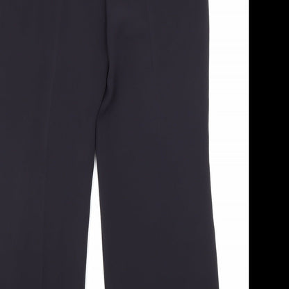 Womens UK Size 10 Marks and Spencer Regular Fit Dress Pants Blue Trousers