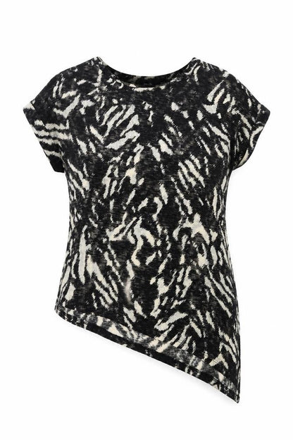 Womens UK Size S Wallis Black Basic T-Shirt