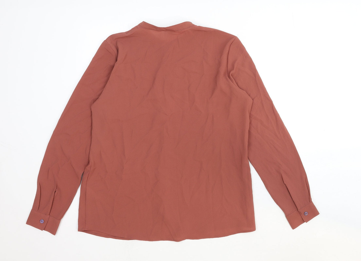 Womens UK Size 8 Jaqueline de Yong Red Basic Button-Up