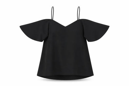 Womens UK Size 8 ASOS Black Basic Blouse