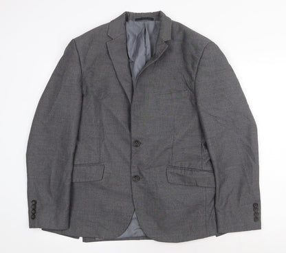 Mens UK Size 40 Marks and Spencer Regular Grey Suit Jacket