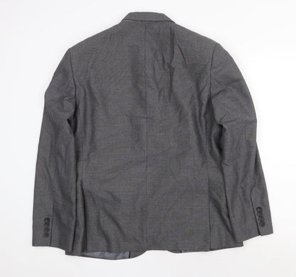 Mens UK Size 40 Marks and Spencer Regular Grey Suit Jacket