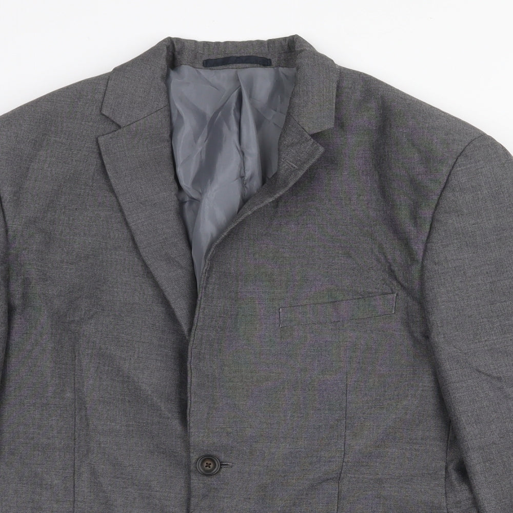 Mens UK Size 40 Marks and Spencer Regular Grey Suit Jacket