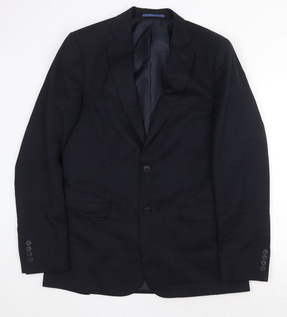 Mens UK Size 40 Marks and Spencer Regular Blue Suit Jacket