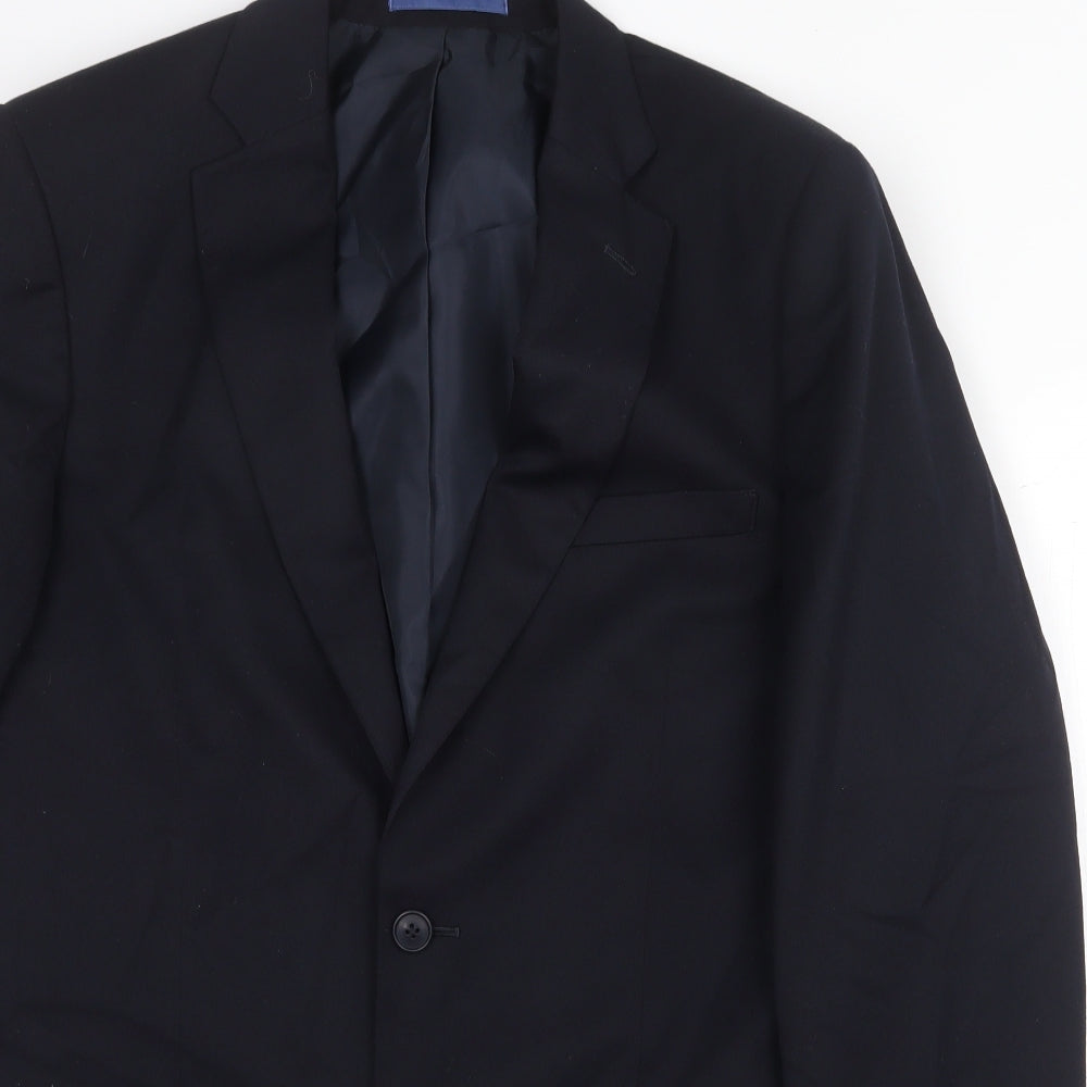 Mens UK Size 40 Marks and Spencer Regular Blue Suit Jacket