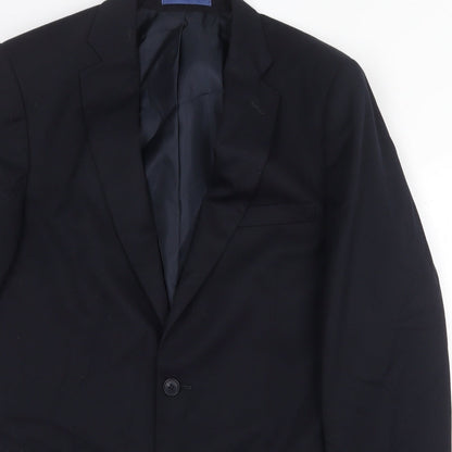 Mens UK Size 40 Marks and Spencer Regular Blue Suit Jacket