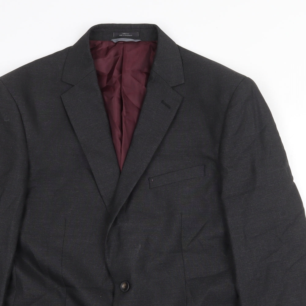 Mens UK Size 40 Marks and Spencer Regular Grey Suit Jacket