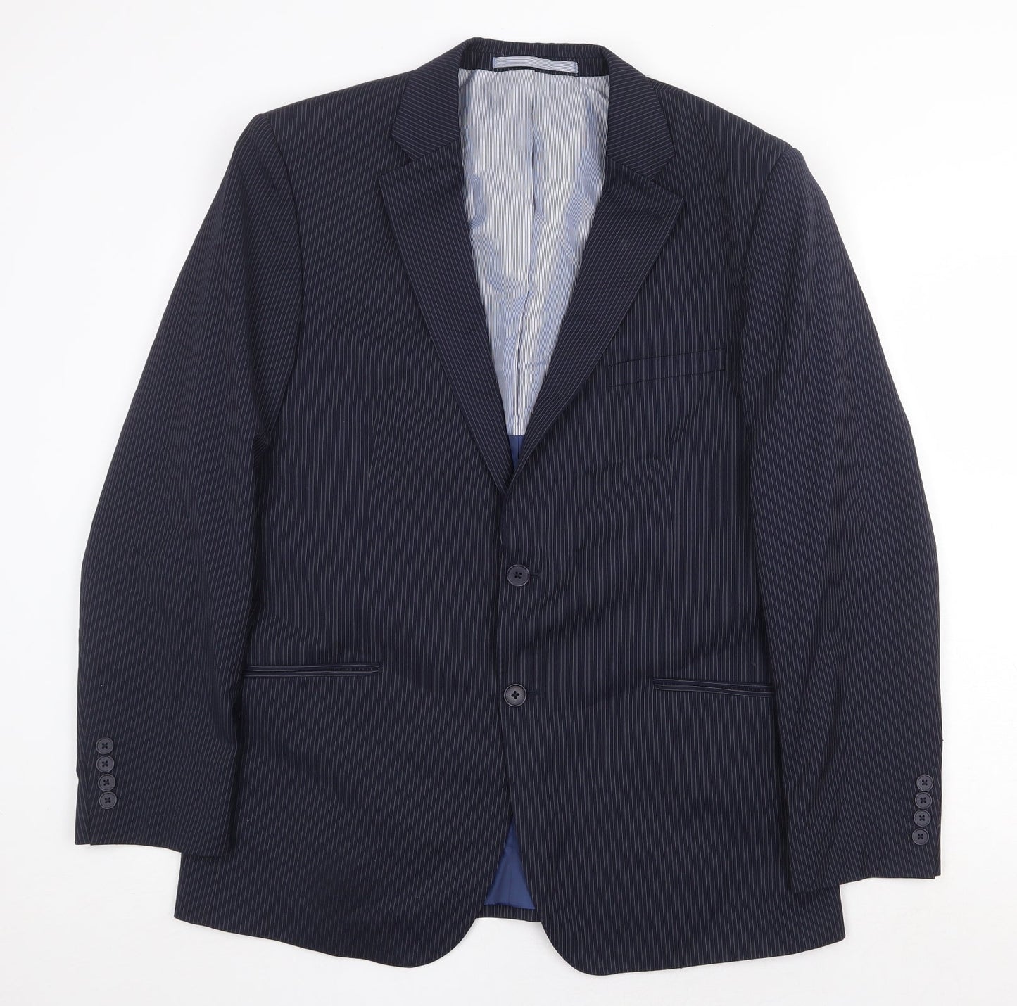 Mens UK Size 42 Marks and Spencer Regular Blue Suit Jacket
