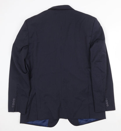 Mens UK Size 42 Marks and Spencer Regular Blue Suit Jacket