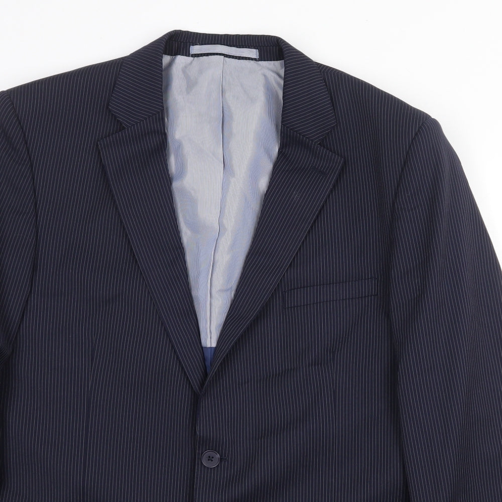 Mens UK Size 42 Marks and Spencer Regular Blue Suit Jacket