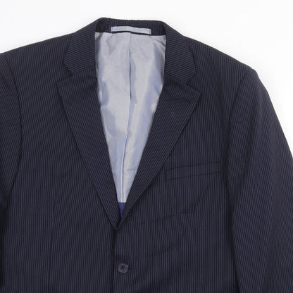 Mens UK Size 42 Marks and Spencer Regular Blue Suit Jacket