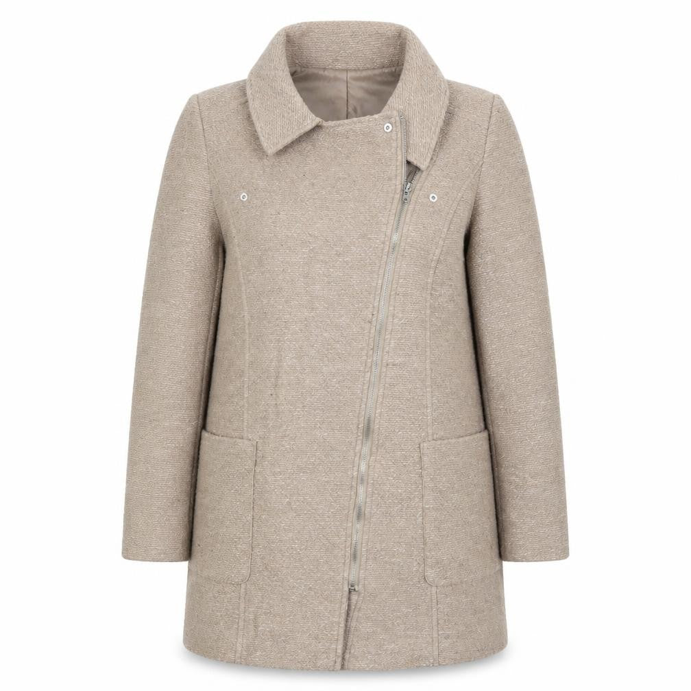 Womens UK Size 18 Originals Beige Biker Coat