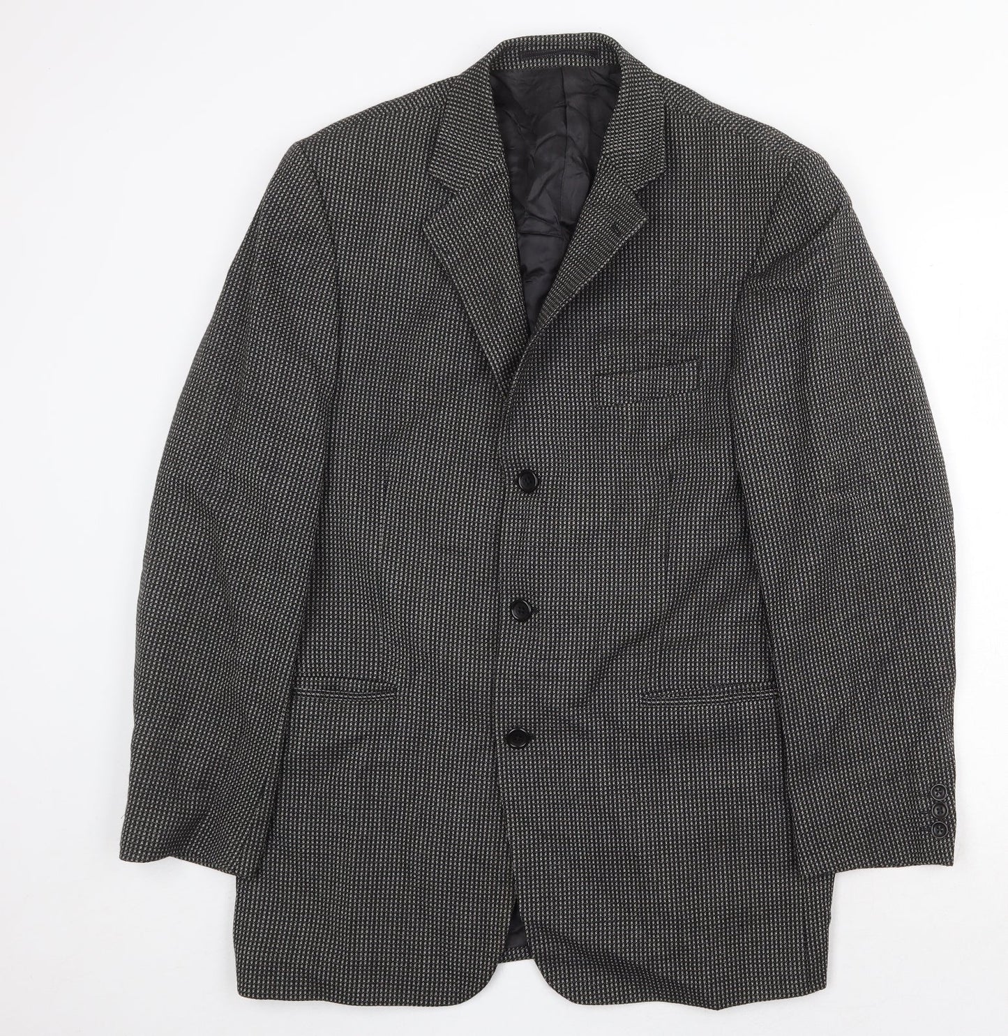 Mens UK Size 40 Preworn Regular Grey Suit Jacket